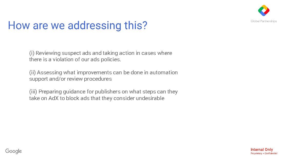 Training deck: 'Google efforts to address Fake News' (Dec. 2016), page 9