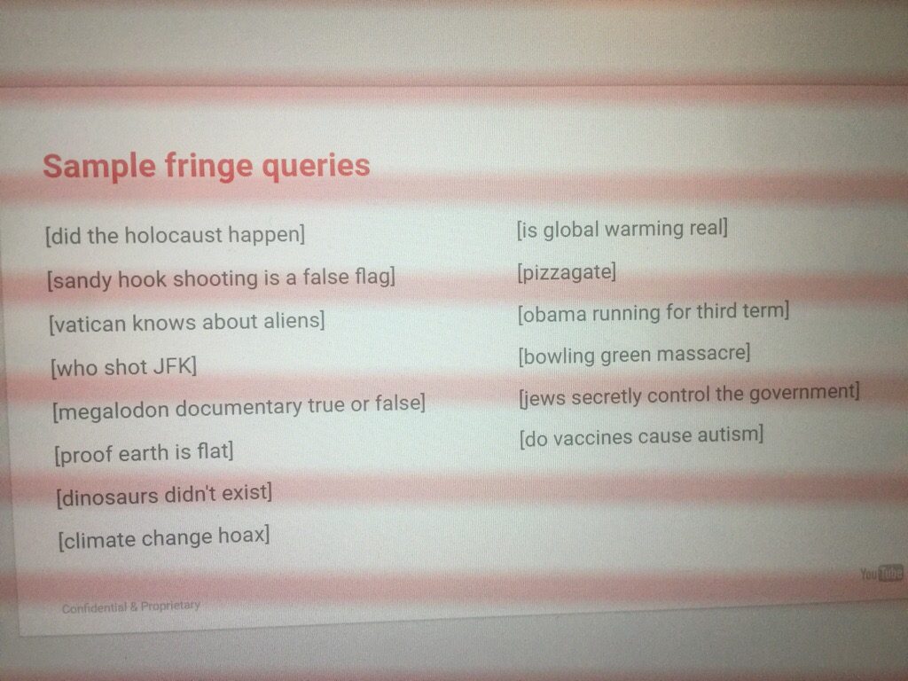YouTube 'fringe ranking / classifier' slides, page 2